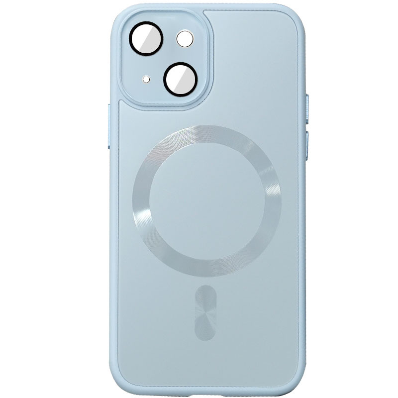 Чохол TPU+Glass Sapphire Midnight with Magnetic Fit для Apple iPhone 14 (6.1") Блакитний / Blue