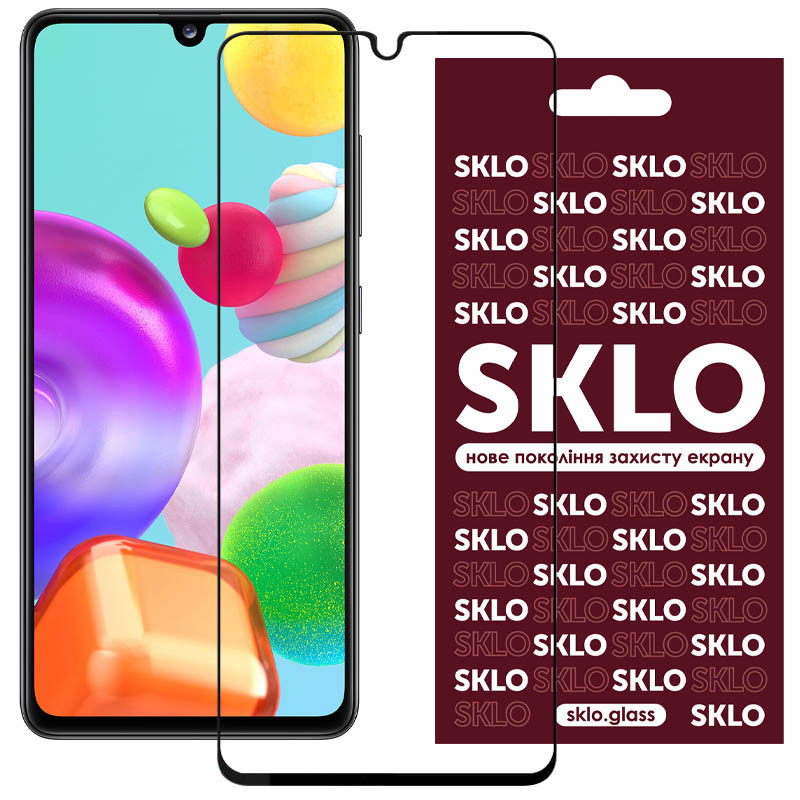 Захисне скло SKLO 3D для TECNO Pova 4 (LG7n) Чорний