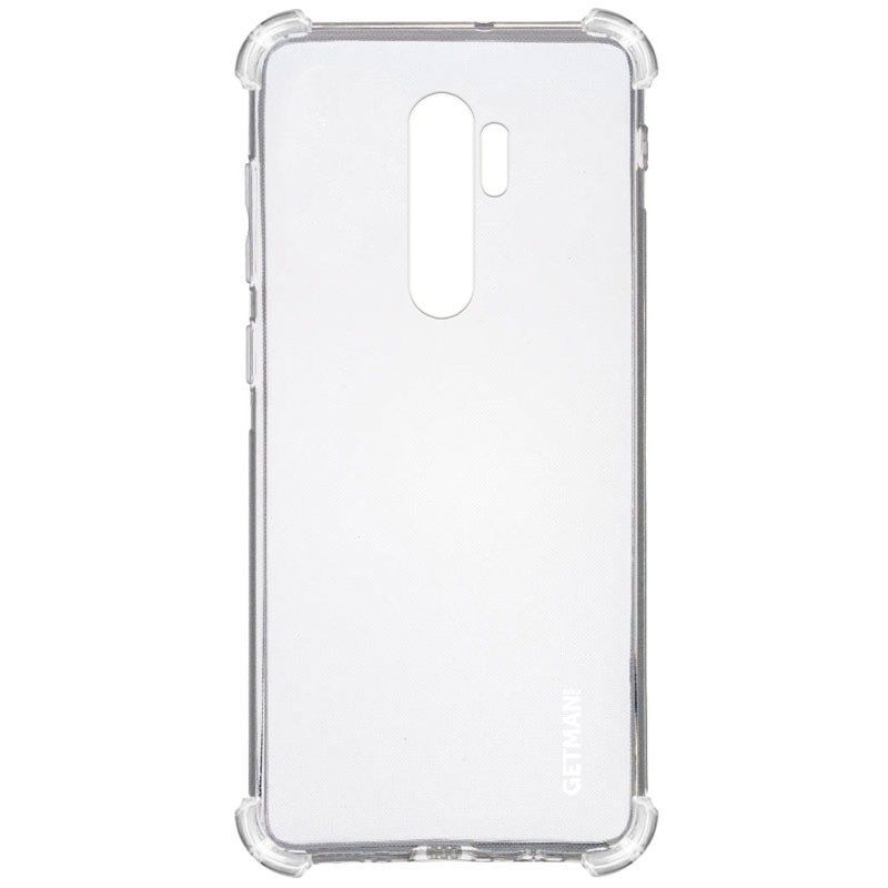 TPU чохол GETMAN Ease logo посилені кути для Xiaomi Redmi Note 8 Pro Безбарвний (прозорий)