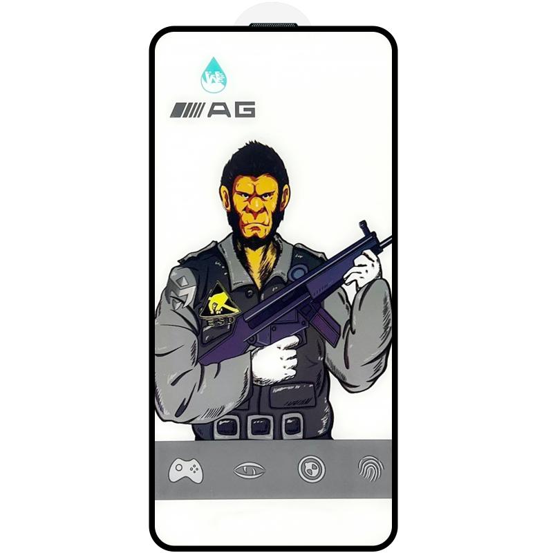 Захисне скло 5D Anti-static Matte (тех.пак) для Apple iPhone 15 Pro Max (6.7") Чорний