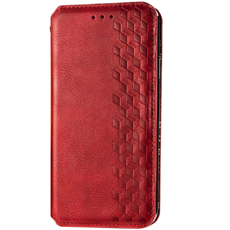 Шкіряний чохол-книжка GETMAN Cubic (PU) для Xiaomi Redmi Note 9s / Note 9 Pro / Note 9 Pro Max Червоний