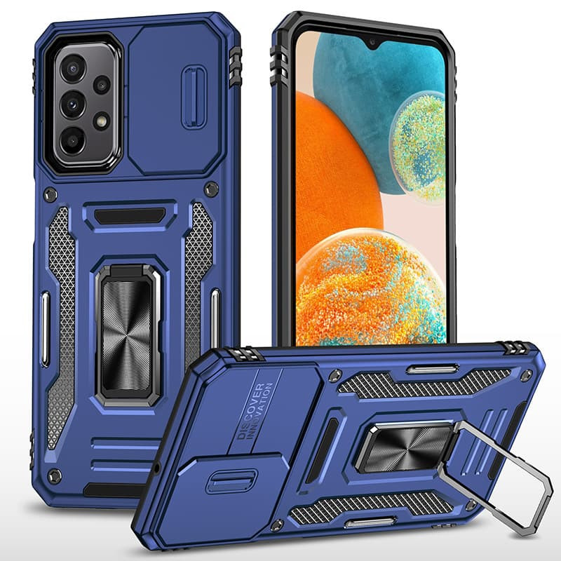 Ударостійкий чохол Camshield Army Ring для Samsung Galaxy A13 4G / A04s Синій / Navy