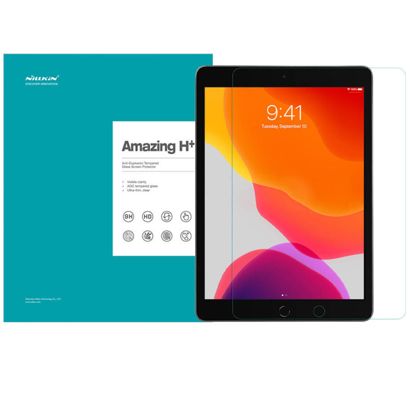 Захисне скло Nillkin (H+) для Apple iPad 10.2" (2019) (2020) (2021) Прозорий