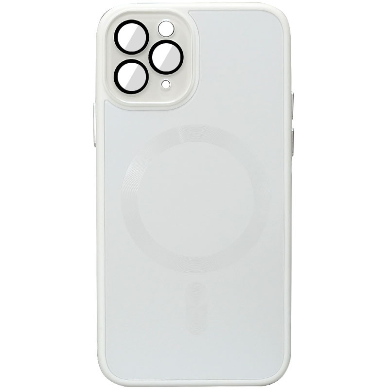 Чохол TPU+Glass Sapphire Midnight with Magnetic Fit для Apple iPhone 14 Pro (6.1") Білий / White