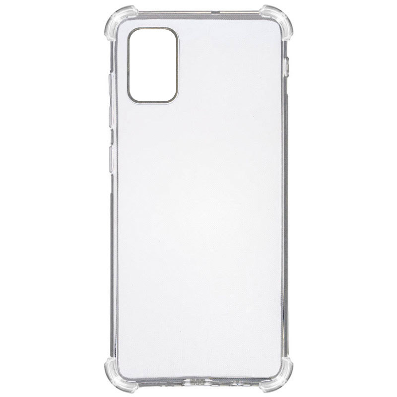 TPU чохол GETMAN Ease logo посилені кути для Samsung Galaxy A31 Безбарвний (прозорий)