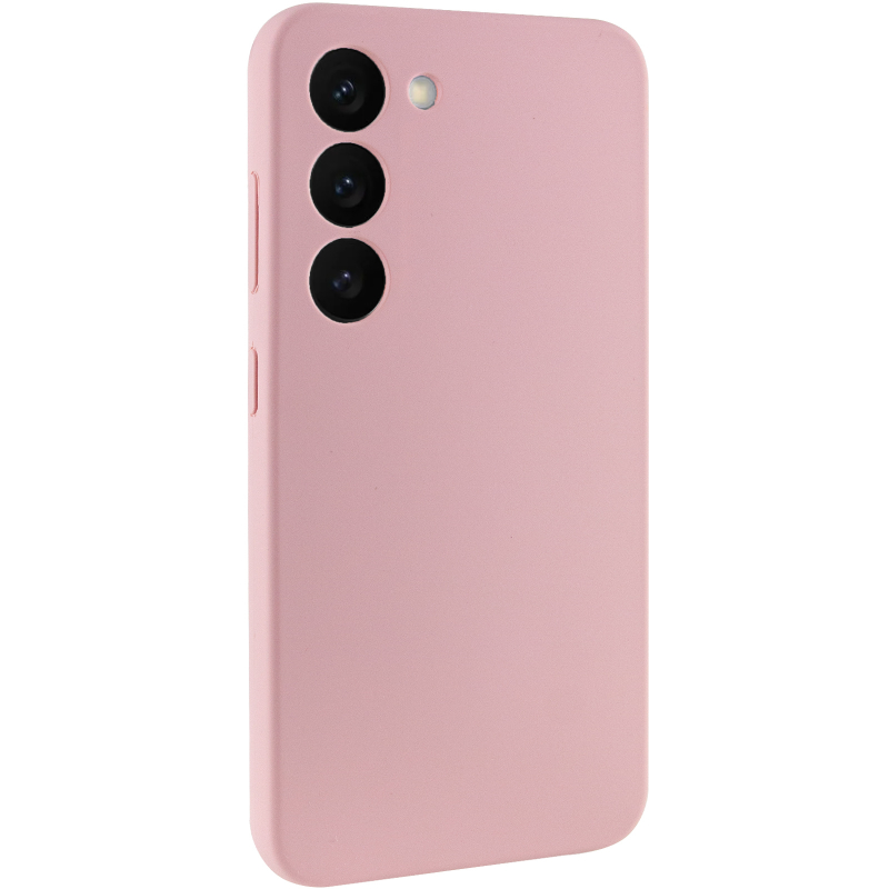 Чохол Silicone Cover Lakshmi Full Camera (AAA) для Samsung Galaxy S23 Рожевий / Pink Sand