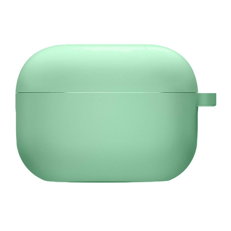 Силіконовий футляр з мікрофіброю для навушників Airpods Pro 2 / Pro Зелений / Spearmint