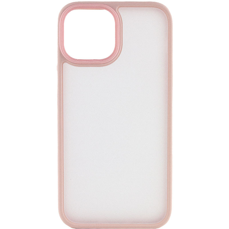 TPU+PC чохол Metal Buttons для Apple iPhone 15 (6.1") Рожевий / Pink