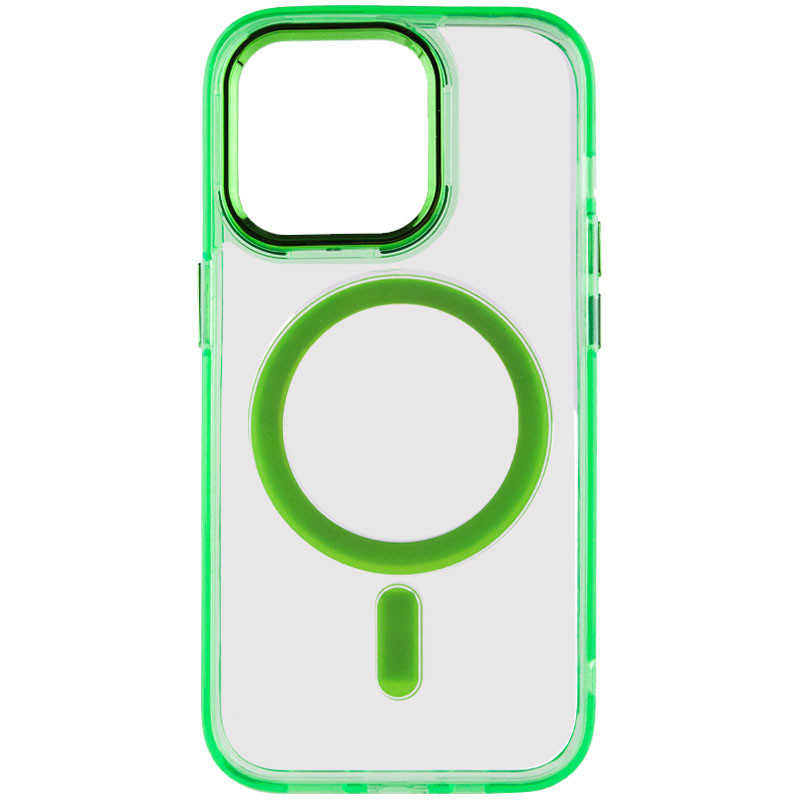 Чохол TPU Iris with Magnetic Fit для Apple iPhone 14 Pro (6.1") Салатовий