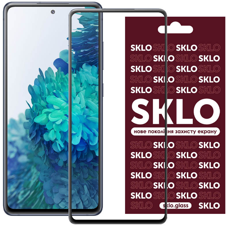 Захисне скло SKLO 3D для Samsung Galaxy S21 FE Чорний