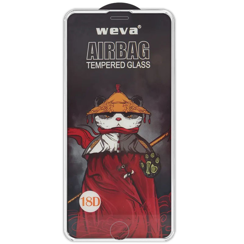 Захисне 2.5D скло Weva AirBag (тех.пак) для Apple iPhone 7 plus / 8 plus (5.5") Білий