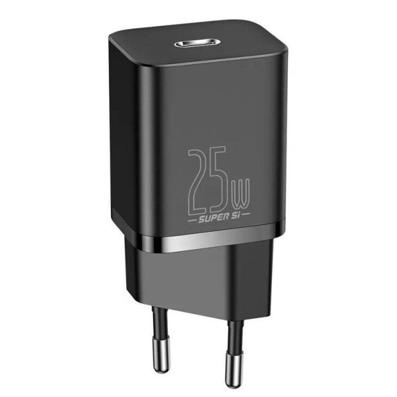 МЗП Baseus Super Si Quick Charger PD25W (1USB-C) (CCSP) Чорний