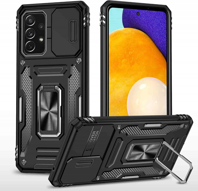 Ударостійкий чохол Camshield Army Ring для Samsung Galaxy A53 5G Чорний / Black