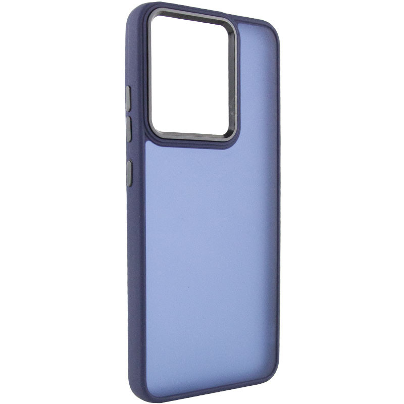 Чохол TPU+PC Lyon Frosted для Motorola Moto E40 Navy Blue