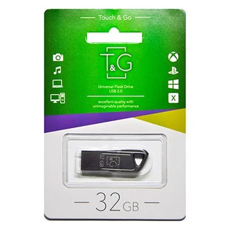 Флеш-накопичувач T&G 114 Metal Series USB 3.0 — 32GB Чорний