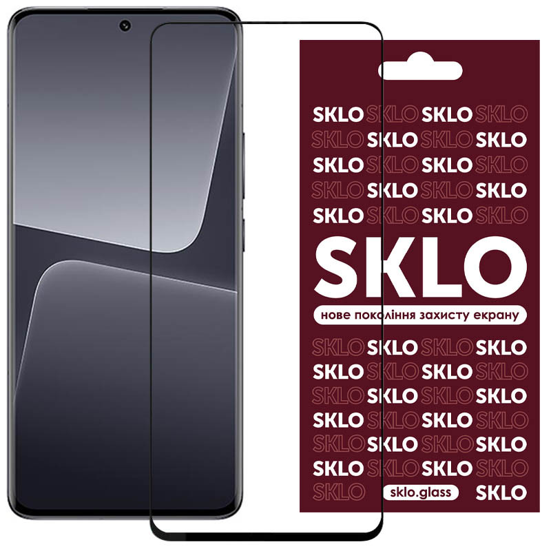 Захисне скло SKLO 3D для Xiaomi 13 / 14 Чорний