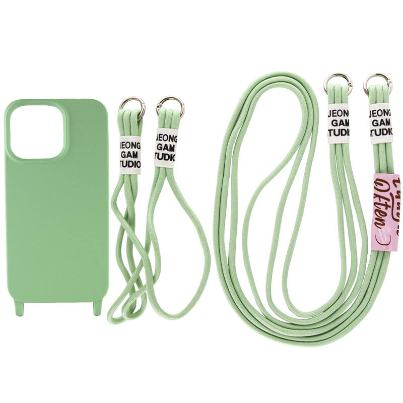 Чохол TPU two straps California для Apple iPhone 12 Pro / 12 (6.1") Зелений / Pistachio