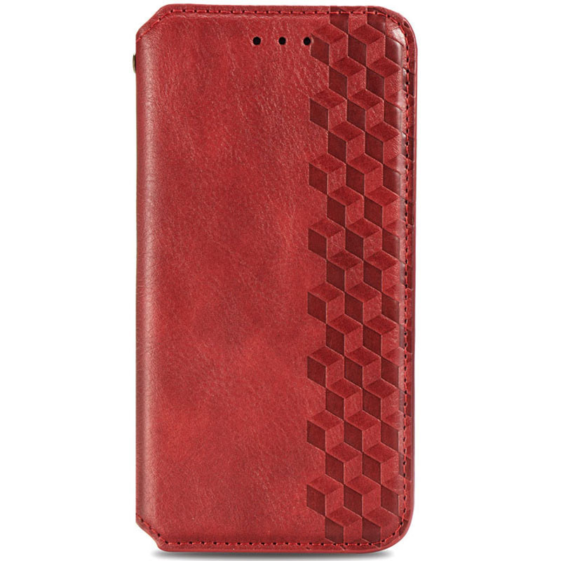 Шкіряний чохол-книжка GETMAN Cubic (PU) для Xiaomi Redmi Note 10 Pro / 10 Pro Max Червоний