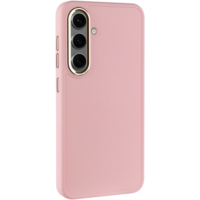TPU чохол Bonbon Metal Style для Samsung Galaxy S23+ Рожевий / Light pink