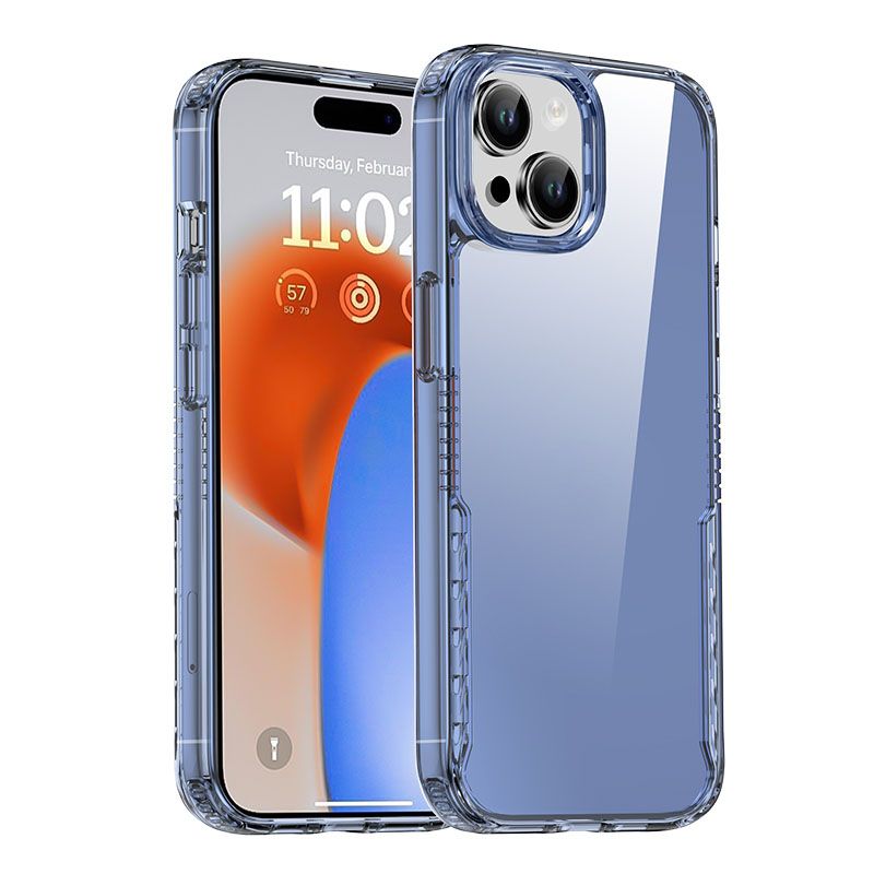 Чохол TPU+PC Multi-Color для Apple iPhone 15 Plus (6.7") Blue