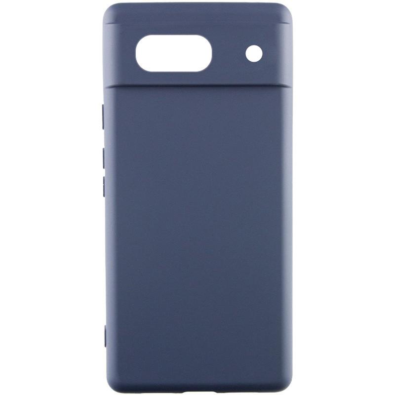 Чохол Silicone Cover Lakshmi Full Camera (AAA) для Google Pixel 7a Темно-синій / Midnight blue