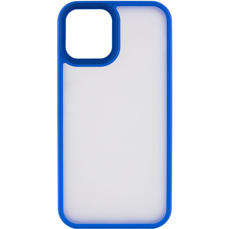TPU+PC чохол Metal Buttons для Apple iPhone 13 / 14 (6.1") Блакитний / Light Blue