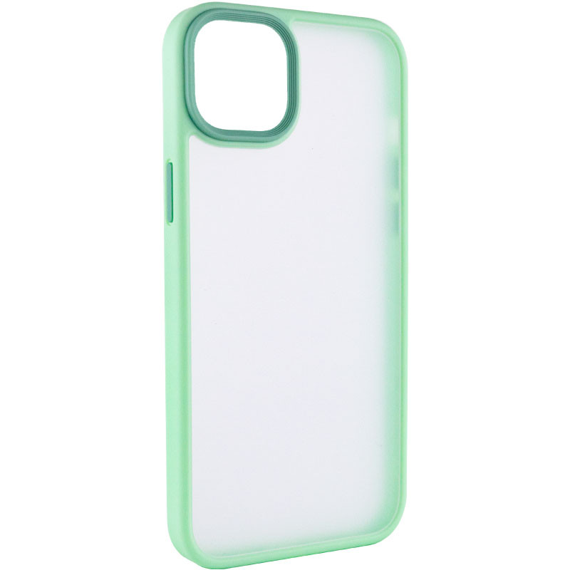 TPU+PC чохол Metal Buttons для Apple iPhone 14 / 13 (6.1") М'ятний / Light Green