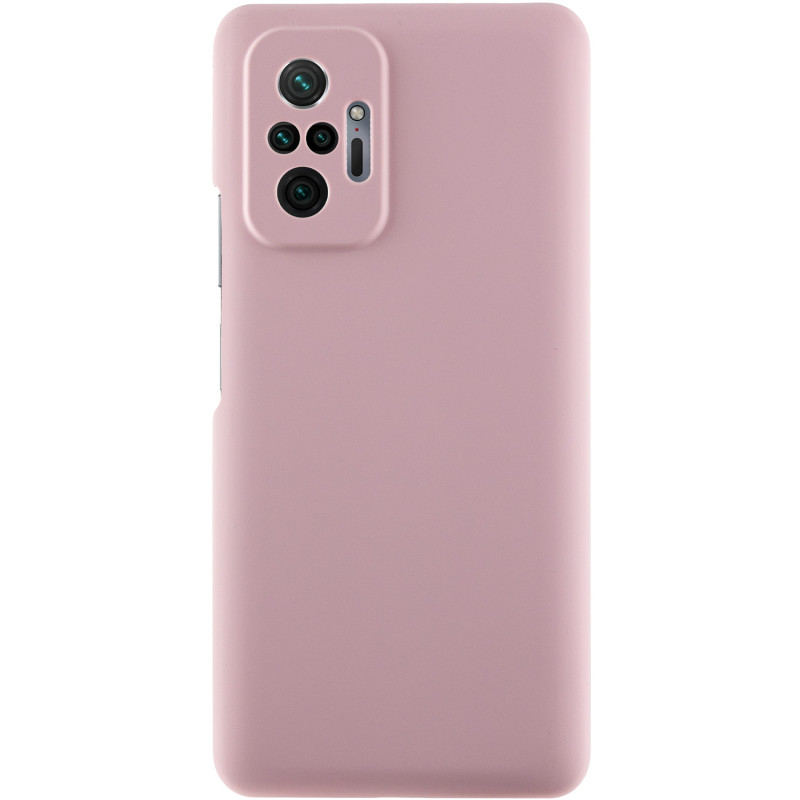 Чохол Silicone Cover Lakshmi Full Camera (AAA) для Xiaomi Redmi Note 10 Pro / 10 Pro Max Рожевий / Pink Sand