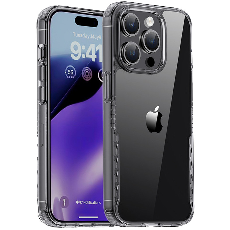 Чохол TPU+PC Multi-Color для Apple iPhone 15 Pro (6.1") Black
