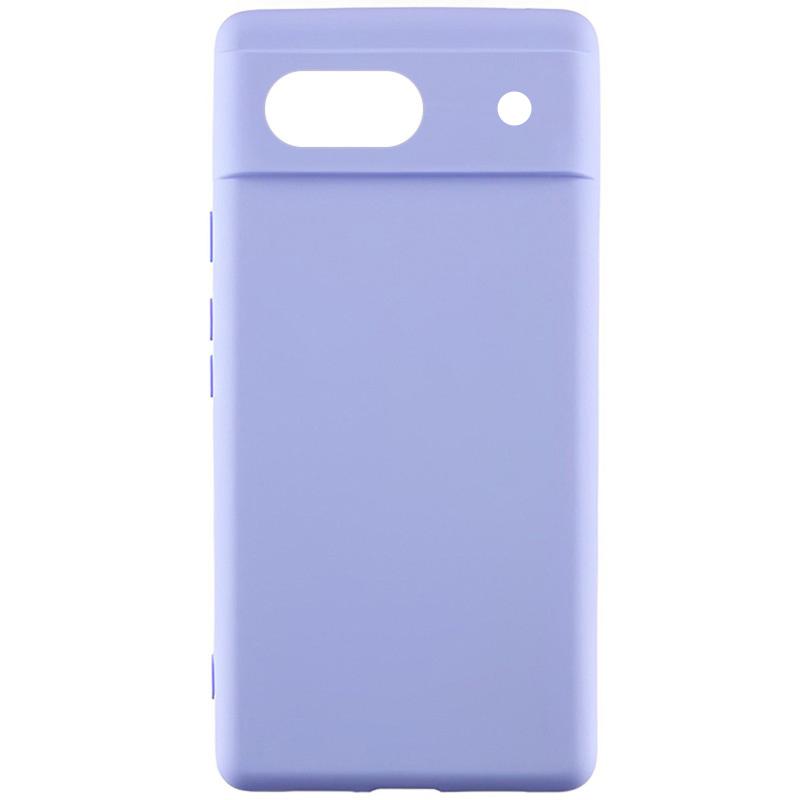 Чохол Silicone Cover Lakshmi Full Camera (AAA) для Google Pixel 7a Бузковий / Dasheen