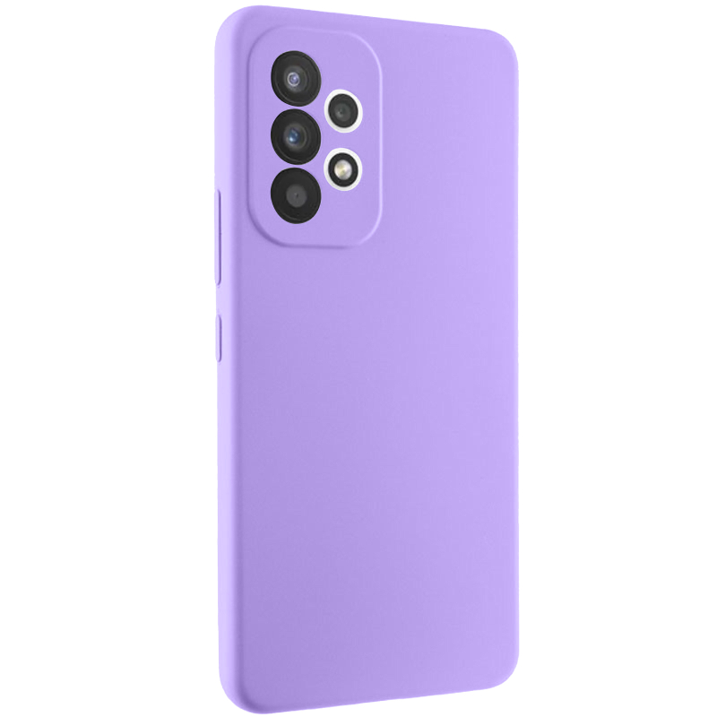 Чохол Silicone Cover Lakshmi Full Camera (AAA) для Samsung Galaxy A53 5G Бузковий / Dasheen
