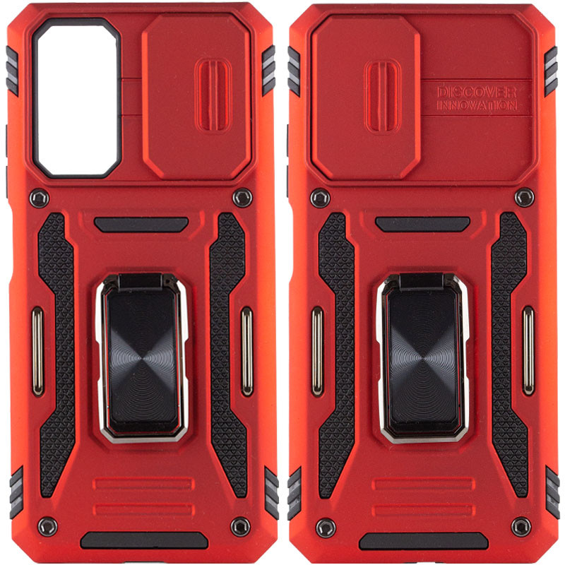 Ударостійкий чохол Camshield Army Ring для Xiaomi Redmi Note 11 (Global) / Note 11S / Note 12S Червоний / Red