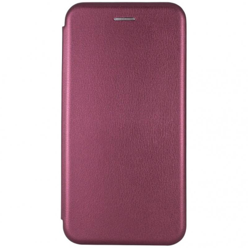 Шкіряний чохол-книжка Classy для Xiaomi Redmi 8a Бордовий