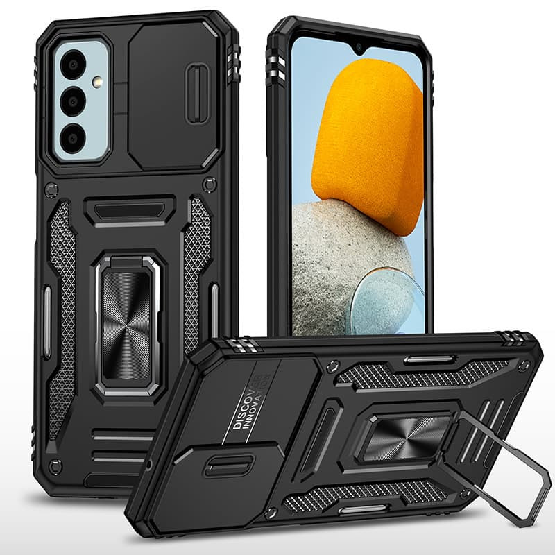 Ударостійкий чохол Camshield Army Ring для Samsung Galaxy A14 4G/5G Чорний / Black