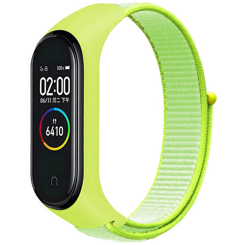 Ремінець Nylon для Xiaomi Mi Band 3/4/5/6/7 Жовтий