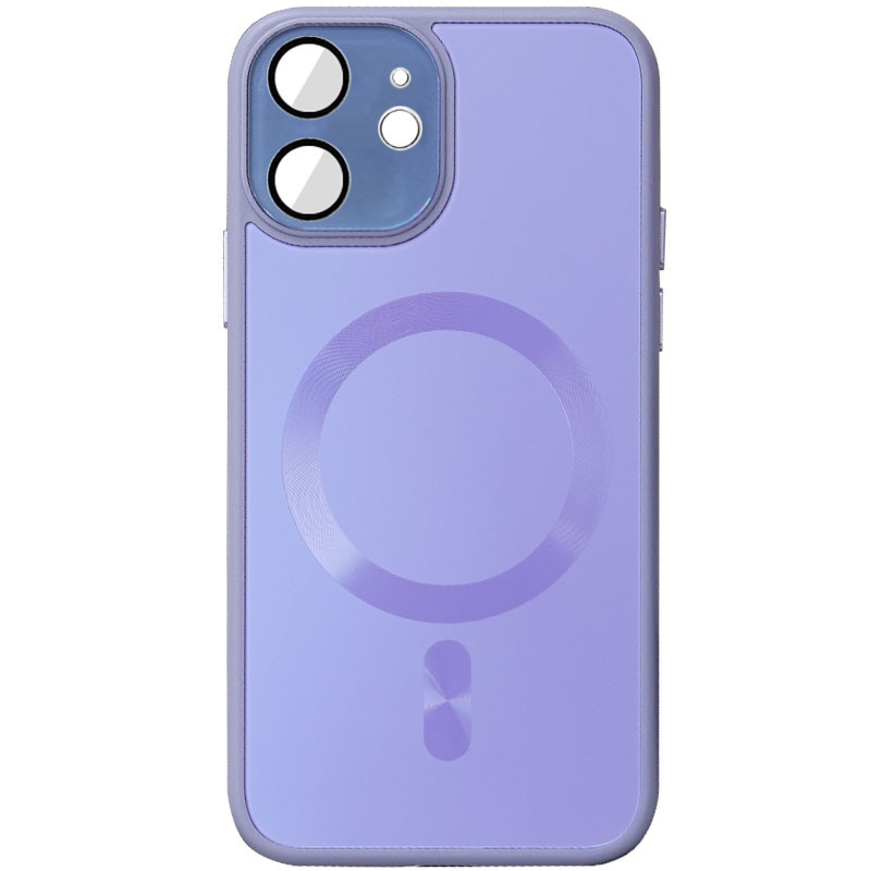 Чохол TPU+Glass Sapphire Midnight with Magnetic Fit для Apple iPhone 12 (6.1") Бузковий / Dasheen