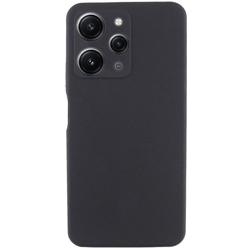 Чохол Silicone Cover Lakshmi Full Camera (AAA) для Xiaomi Redmi 12 Чорний / Black