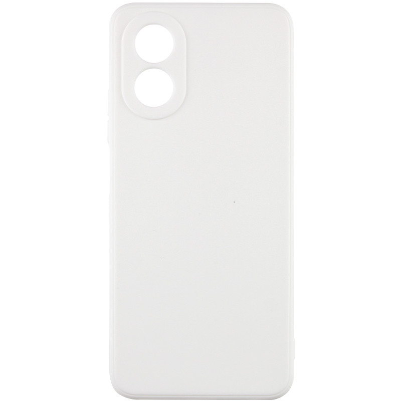 Силіконовий чохол Candy Full Camera для Oppo A78 4G Білий / White
