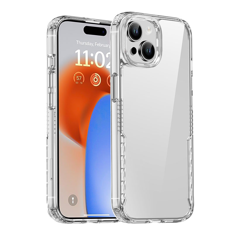 Чохол TPU+PC Multi-Color для Apple iPhone 15 (6.1") Clear
