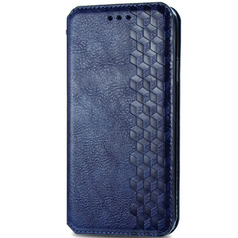 Шкіряний чохол-книжка GETMAN Cubic (PU) для Xiaomi Redmi 9C Синій