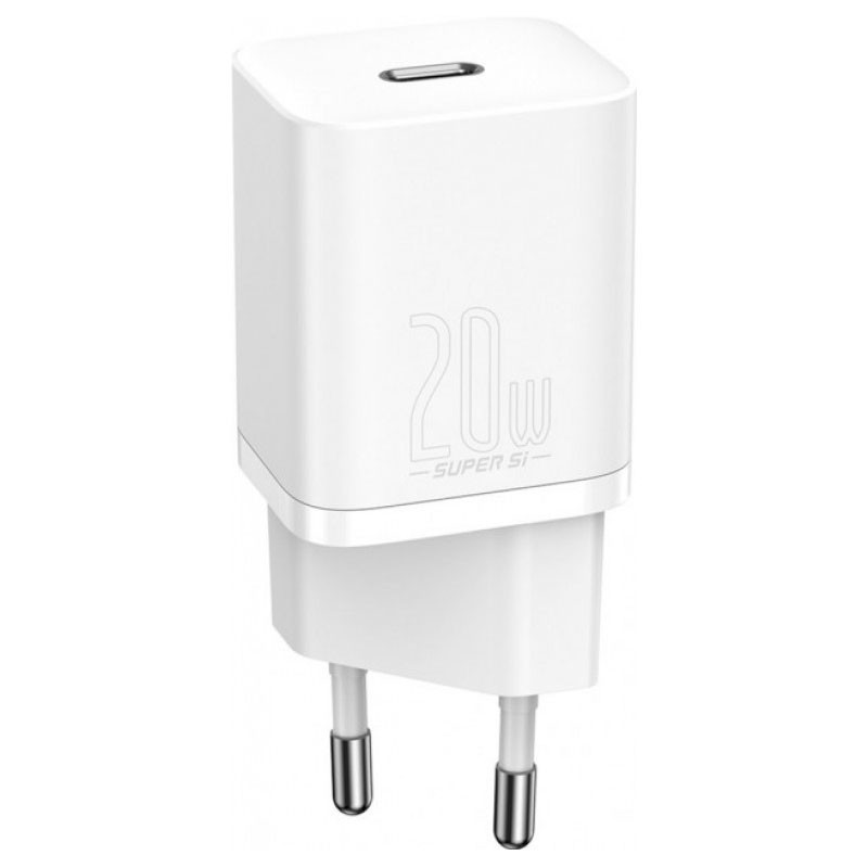 МЗП Baseus Super Si Quick Charger PD20W (1USB-C) (CCSUP-B) Білий