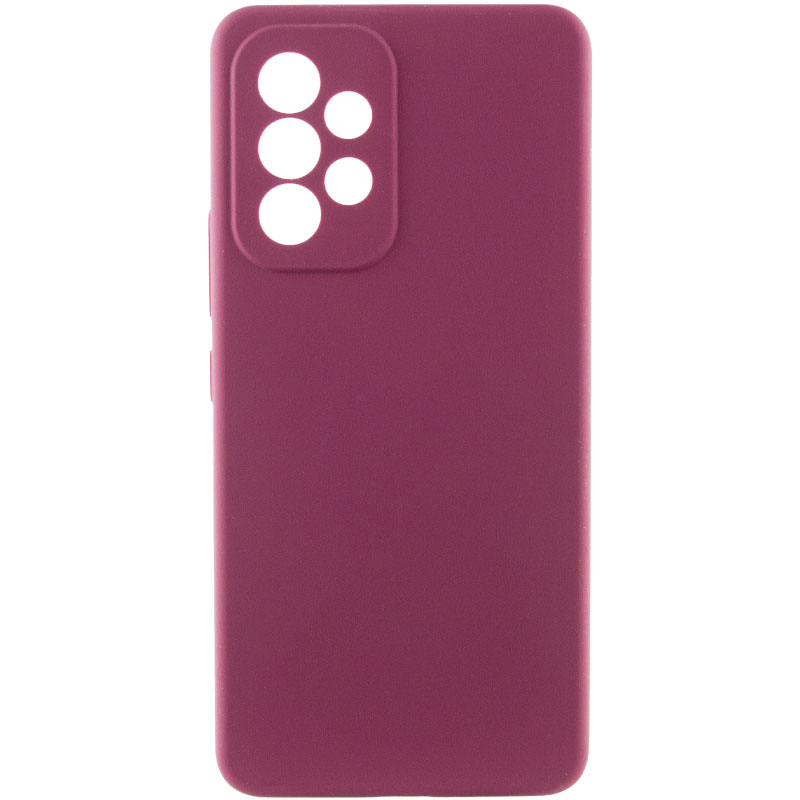 Чохол Silicone Cover Lakshmi Full Camera (AAA) для Samsung Galaxy A53 5G Бордовий / Plum
