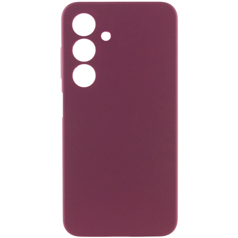 Чохол Silicone Cover Lakshmi Full Camera (AAA) для Samsung Galaxy A14 4G/5G Бордовий / Plum