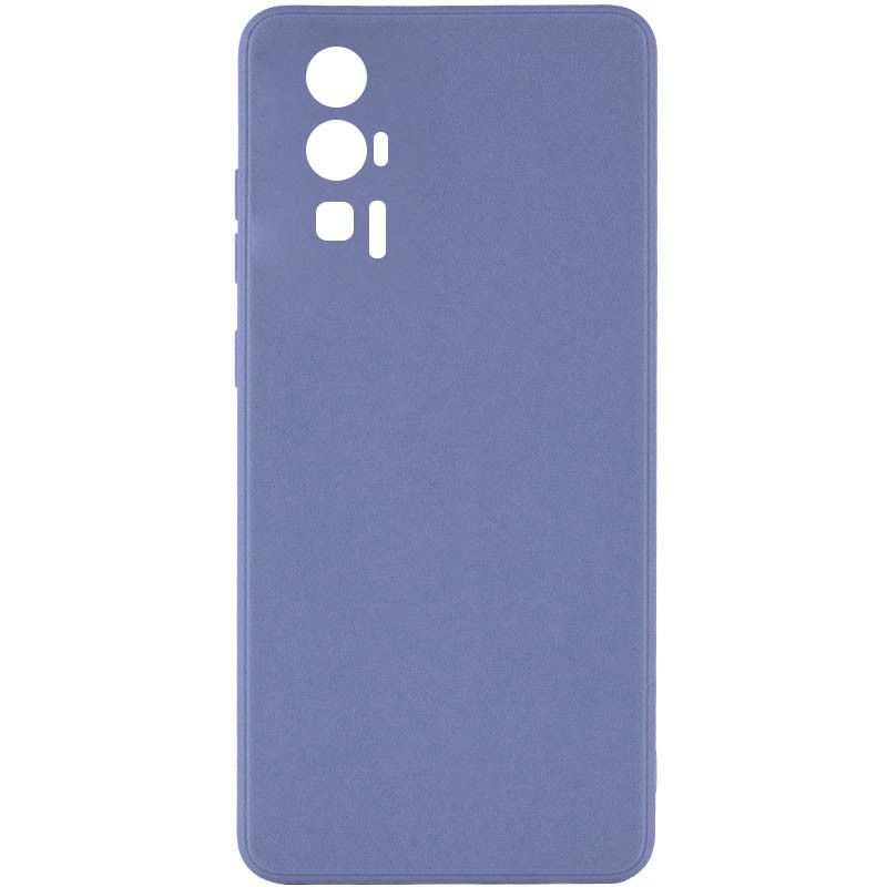 Силіконовий чохол Candy Full Camera для Xiaomi Poco F5 Pro Блакитний / Mist blue