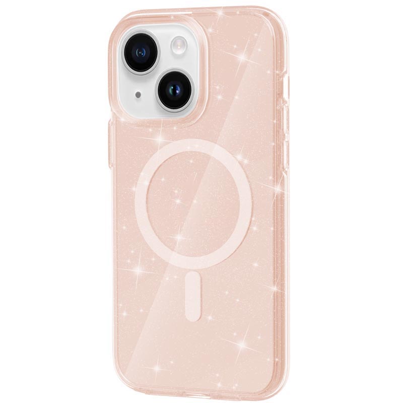 Чохол TPU Galaxy Sparkle Magnetic Fit для Apple iPhone 15 (6.1") Gold+Glitter