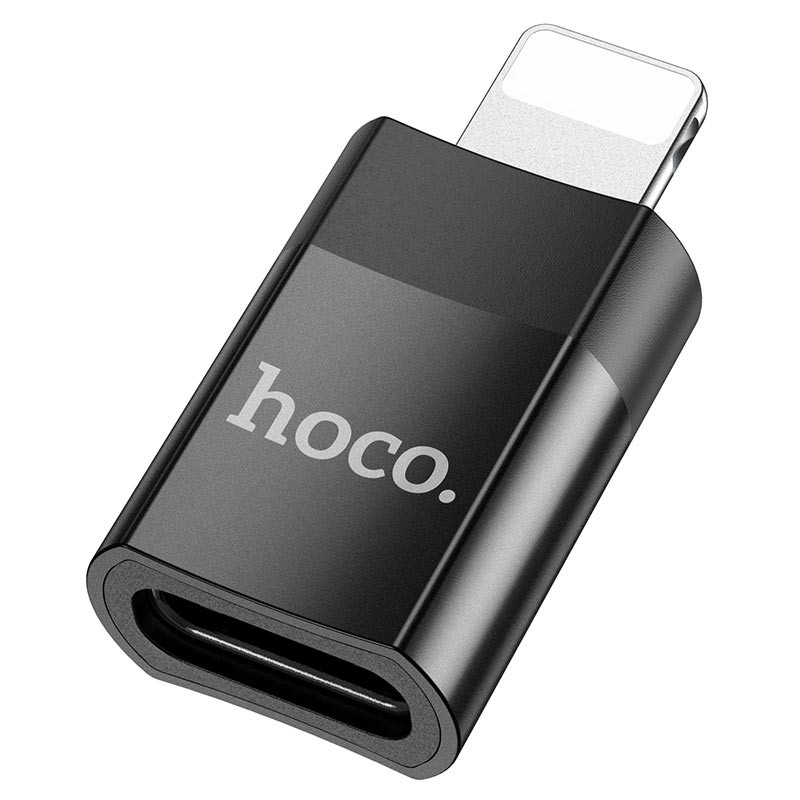 Перехідник Hoco UA17 Lightning Male to Type-C Female Чорний