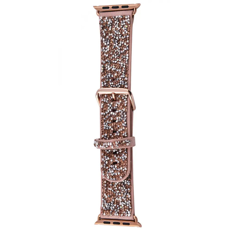 Ремінець Bling World Rock Diamond для Apple Watch 38/40/41/42mm(ser.10) Рожевий