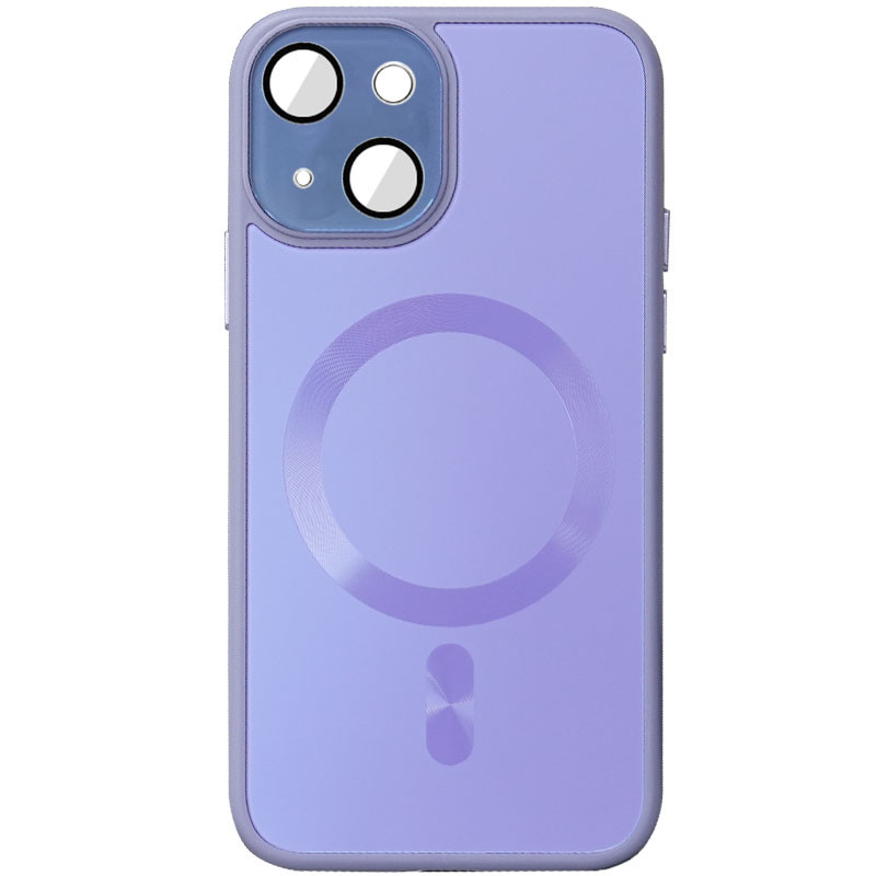Чохол TPU+Glass Sapphire Midnight with Magnetic Fit для Apple iPhone 14 (6.1") Бузковий / Dasheen