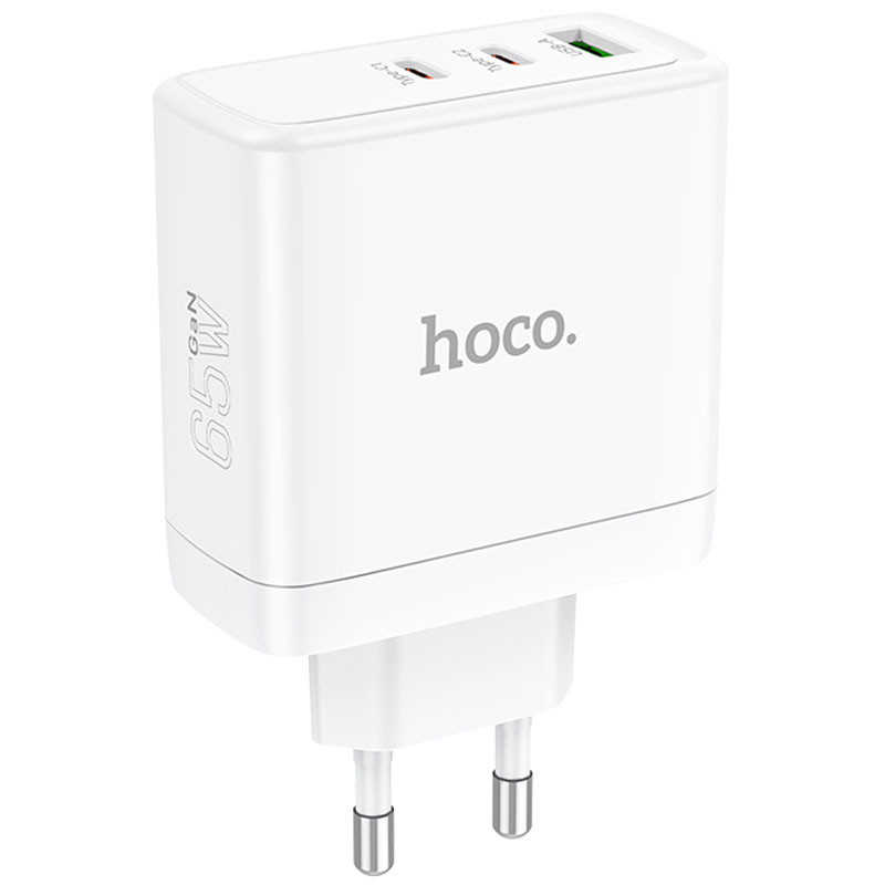 МЗП Hoco N30 Glory PD65W+QC3.0 (1USB-A/2C) White