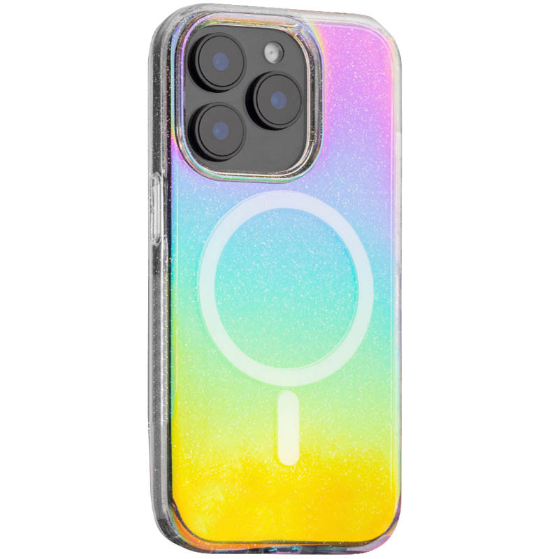 Чохол TPU Galaxy Sparkle Magnetic Fit для Apple iPhone 14 Pro (6.1") Chroma+Glitter